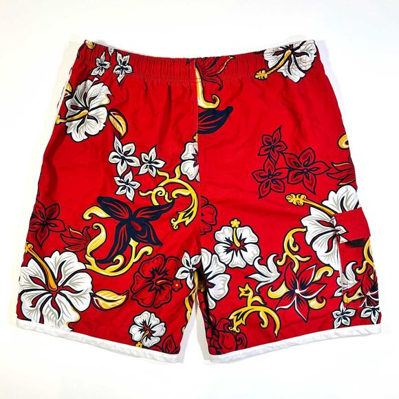 Sonoma Red Board Shorts Men's Size LG Trunks - Picture 5 of 7